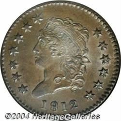 1812 1C Small Date MS64 Brown NGC. S-289, R.1.