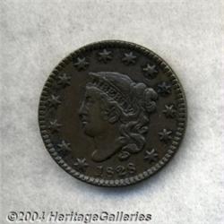 1828 1C Small Wide Date AU50 Lightly Corroded