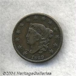 1829 1C Medium Letters XF40 Uncertified. N-5,