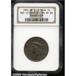 1834 1C Small 8, Large Stars, Medium Letters