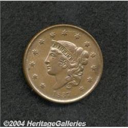 1837 1C Small Letters AU58 Uncertified. N-5,