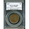 Image 1 : 1839 1C Type of 1840 MS64 Brown PCGS. N-8,