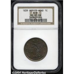 1839 1C Type of 1840 MS65 Brown NGC. N-8, R.1.