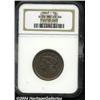 Image 1 : 1847 1C MS65 Brown NGC. N-38, R.1. Die State C
