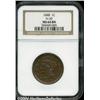 Image 1 : 1848 1C MS64 Brown NGC. N-20, R.3. Repunching