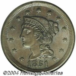 1851/81 1C MS65 Brown NGC. N-3, R.1. A