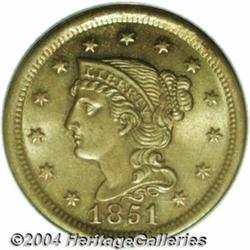 1851/81 1C MS65 Brown PCGS. N-3, R.1. The