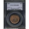 Image 1 : 1853 1C MS64 Red and Brown PCGS. N-25, R.1.