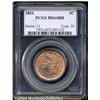 Image 1 : 1853 1C MS64 Red PCGS. N-25, R.1. The base of