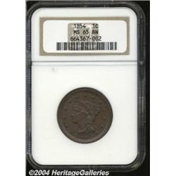 1854 1C MS65 Brown NGC. N-16, High R.2. The