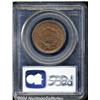 Image 2 : 1855 1C Upright 5s MS65 Red and Brown PCGS.