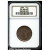 Image 1 : 1855 1C Upright 5s MS66 Red and Brown NGC.