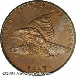 1857 1C PR64 PCGS. Snow-PR3. DDO 4-O-I. Rick