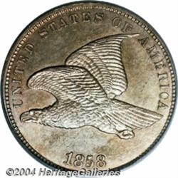 1858 1C Small Letters PR64 PCGS. Snow-PR2.