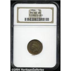 1866 1C MS66 Brown NGC. A solid Gem example