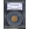 Image 1 : 1872 1C MS64 Red and Brown PCGS. Well struck,