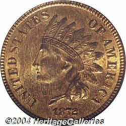 1872 1C MS65 Red and Brown PCGS. The rarity of