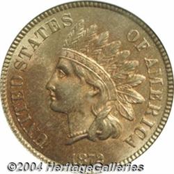 1872 1C MS64 Red PCGS. Sharply struck and