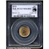 Image 1 : 1875 1C MS64 Red PCGS. Eagle Eye Photo Seal,