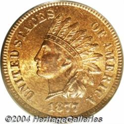 1877 1C MS64 Red and Brown PCGS. Only 852,500