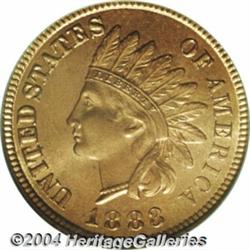 1883 1C MS66 Red PCGS. Sharply defined in all