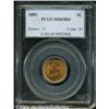 Image 1 : 1891 1C MS65 Red PCGS. A lustrous, fully