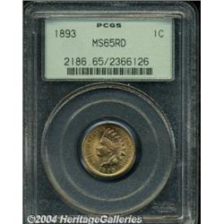 1893 1C MS65 Red PCGS. Full copper-red color