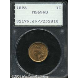 1896 1C MS65 Red PCGS. A crisply struck