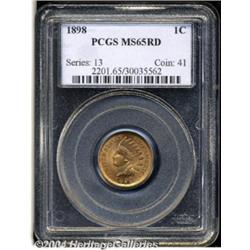 1898 1C MS65 Red PCGS. Sharply struck with