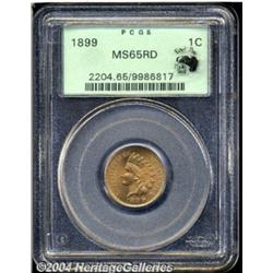 1899 1C MS65 Red PCGS. Eagle Eye Photo Seal.