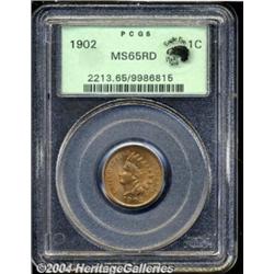 1902 1C MS65 Red PCGS. Eagle Eye Photo Seal.