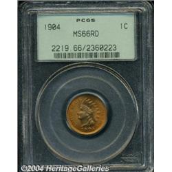 1904 1C MS66 Red PCGS. Well struck with