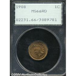 1908 1C MS66 Red PCGS. Sharply struck with