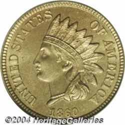 1860 1C PR65 PCGS. Rounded Bust. While the