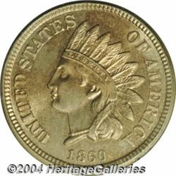 1860 1C PR65 PCGS. Rounded Bust. The total net