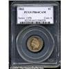 Image 1 : 1862 1C PR64 Cameo PCGS. Well struck with a