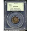 Image 1 : 1866 1C PR65 Red and Brown PCGS. The obverse