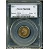 Image 1 : 1867 1C PR65 Red and Brown PCGS. Attractively