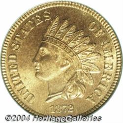 1872 1C PR66 Red PCGS. Proof 1872 Cents are