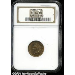 1873 1C Closed 3 PR66 Red and Brown NGC.