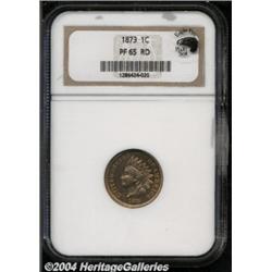 1873 1C Closed 3 PR65 Red NGC. Eagle Eye Photo