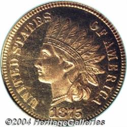 1875 1C PR64 Red Cameo PCGS. While proofs of
