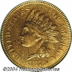 1877 1C PR63 Red and Brown PCGS. Slight