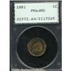 Image 1 : 1881 1C PR64 Red PCGS. Orange, rose, and olive