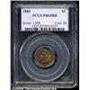 Image 1 : 1883 1C PR65 Red and Brown PCGS. Ruby-red and