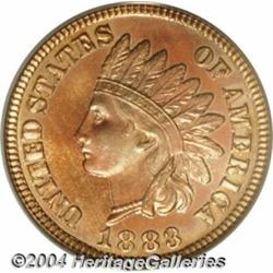 1883 1C PR65 Red Cameo PCGS. A fiery