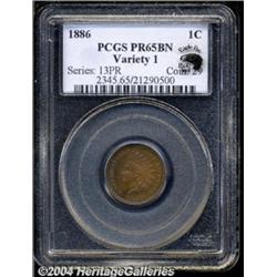 1886 1C Type One PR65 Brown PCGS. Eagle Eye