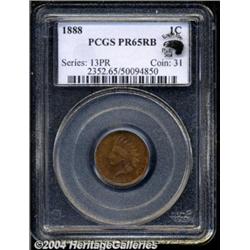 1888 1C PR65 Red and Brown PCGS. Eagle Eye
