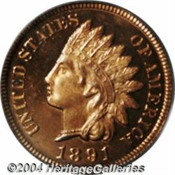 1891 1C PR65 Red Deep Cameo PCGS. Ex: Richard.