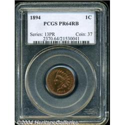 1894 1C PR64 Red and Brown PCGS. The obverse